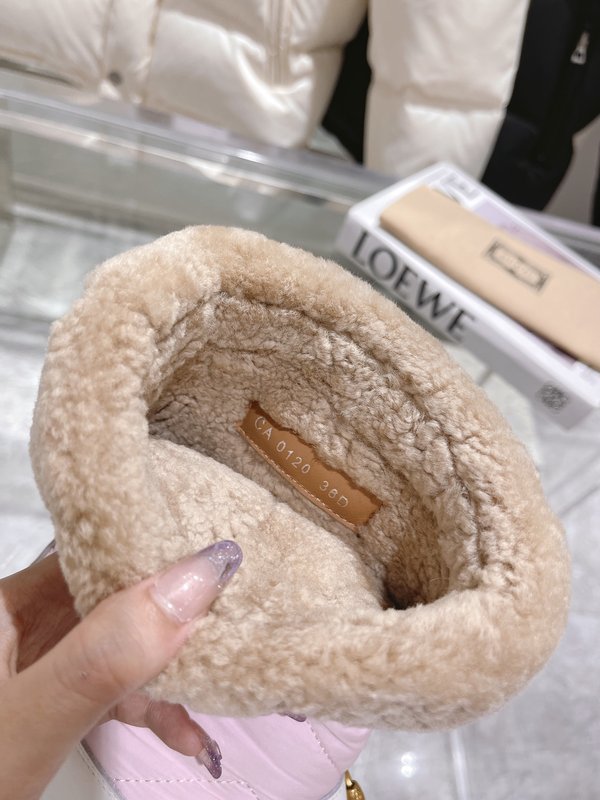 구찌 울스킨 일체형 스노우 부츠 여성용 001-233897