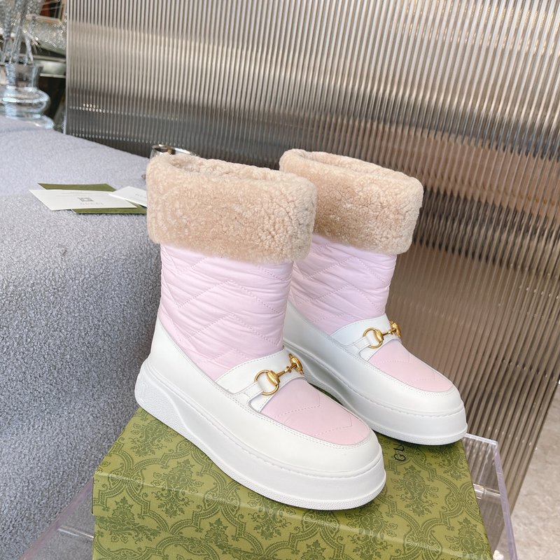 구찌 울스킨 일체형 스노우 부츠 여성용 001-233897