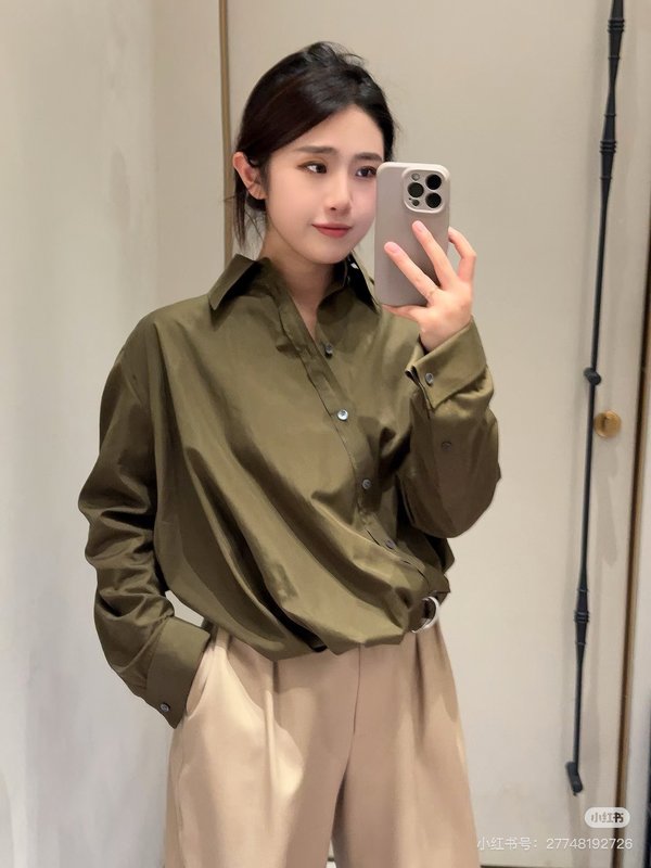로에베 비대칭 디자인 루즈핏 셔츠 001-234018