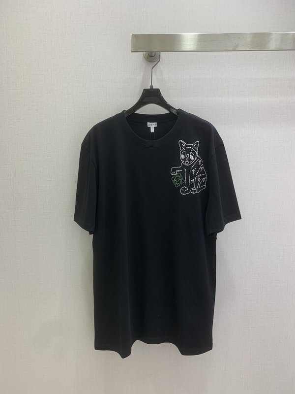 로에베 프린트 반팔 티셔츠 001-234036