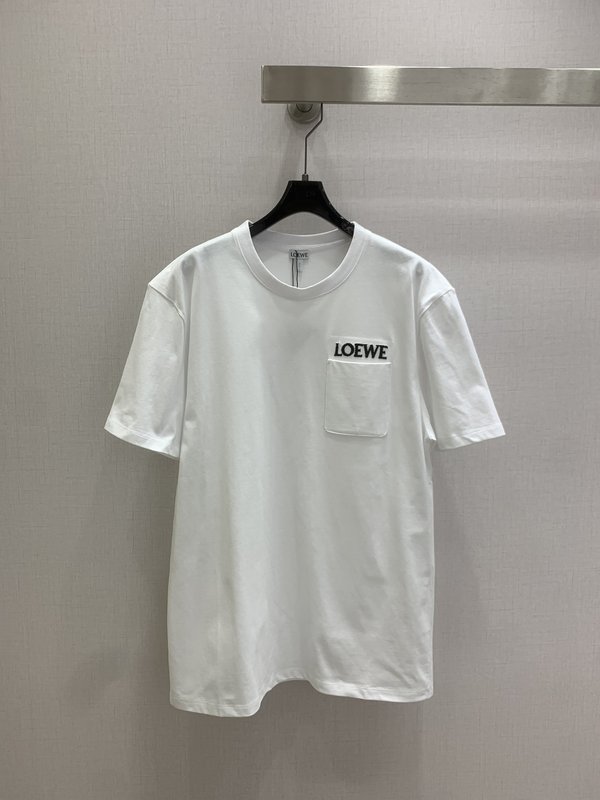 Loew 레터 포켓 반팔 티셔츠 001-234088