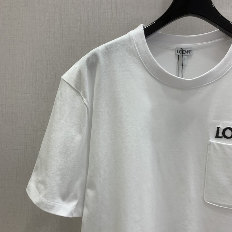 Loew 레터 포켓 반팔 티셔츠 001-234088
