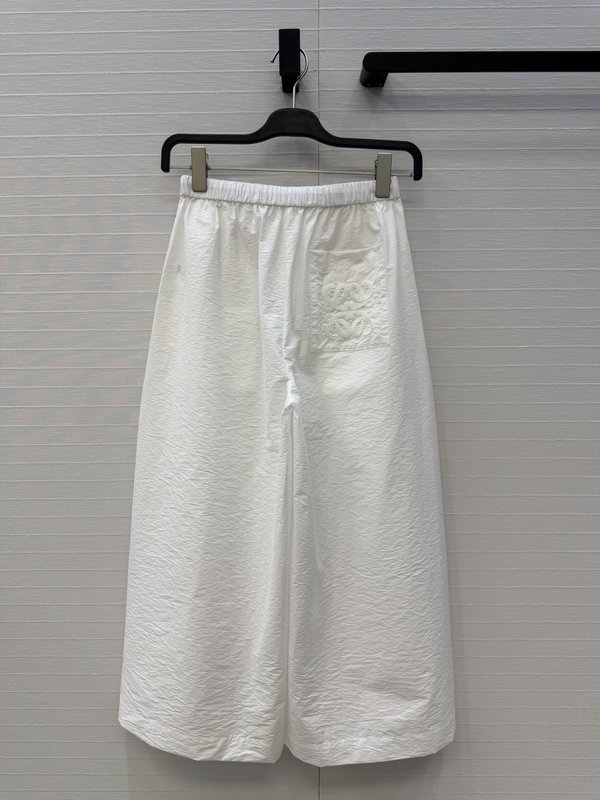 로에베 로고 패치 자수 캐주얼 팬츠 001-234148