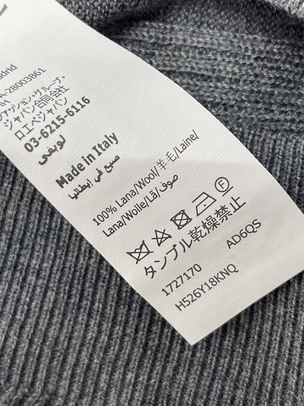 로에베 봄여름 실크울 폴로 니트 반팔 티셔츠 001-234231