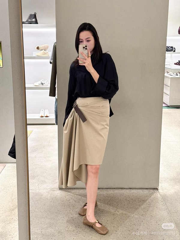 로에베 커스텀 패브릭 레이온 코튼 새틴 셔츠 001-234252