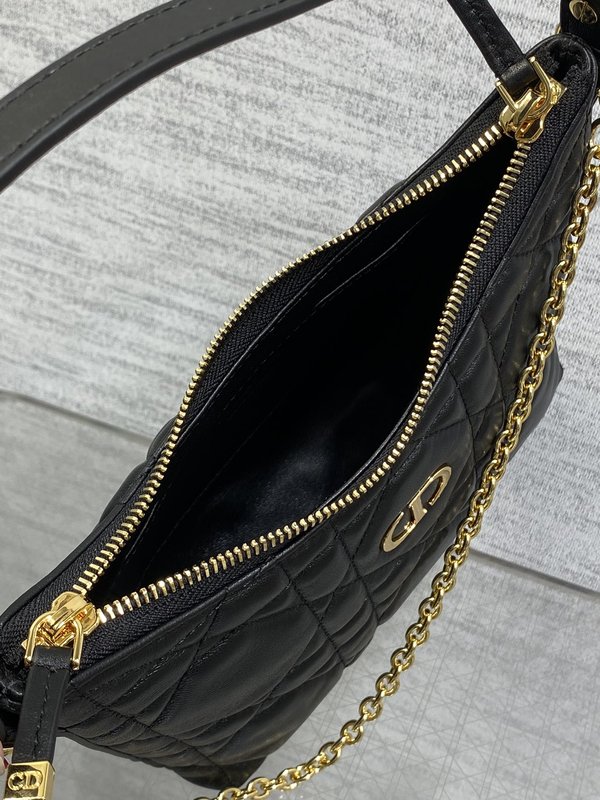 디올 미스 디올 블랙 퀼팅 숄더백 001-235040