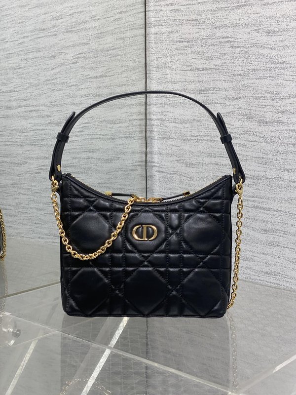 디올 미스 디올 블랙 퀼팅 숄더백 001-235040