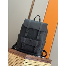 디올 남성용 블랙 그레인 카프스킨 백팩 001-235084