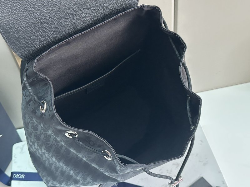 디올 남성 오블리크 프린트 방수 캔버스 백팩 001-235127