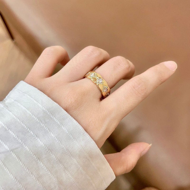 샤넬 스타일 더블 C 링 001-235489