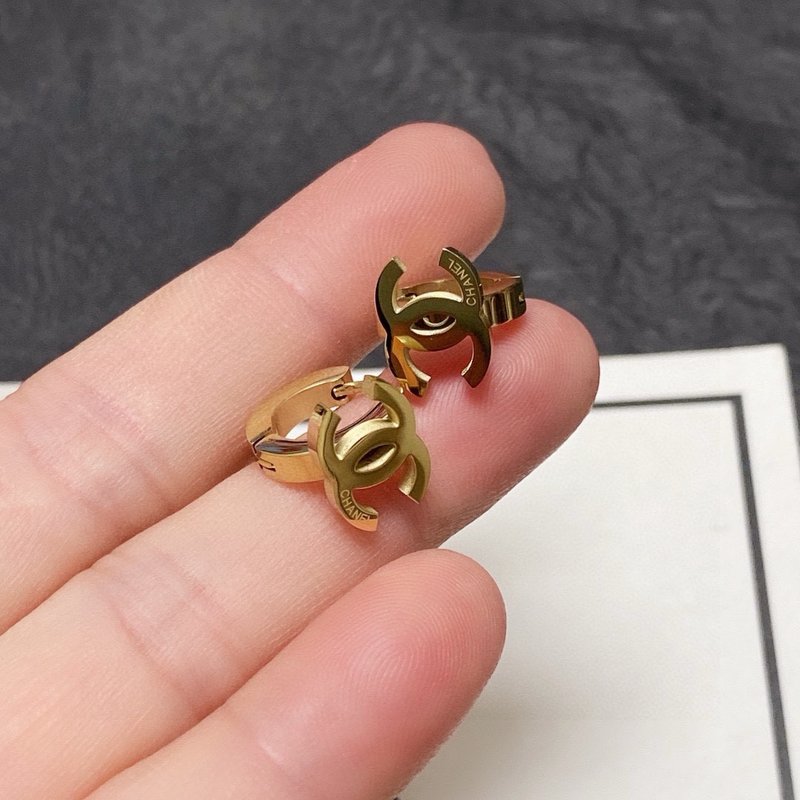 샤넬 심플 스타일 우아한 이어링 001-235619