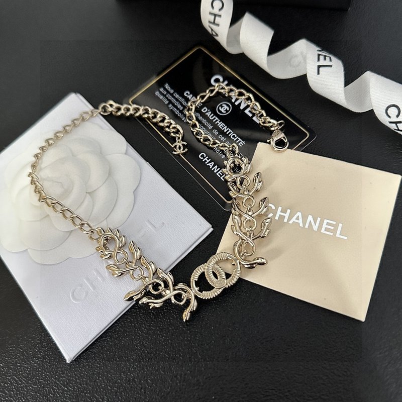 빈티지 알파벳 목걸이 샤넬 스타일 고급스러움 001-235682