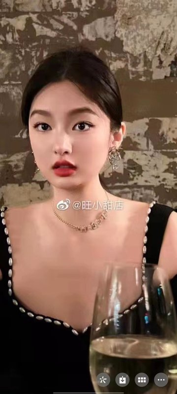 샤넬 스타일 CC 로고 다이아몬드 초커 목걸이 001-235720