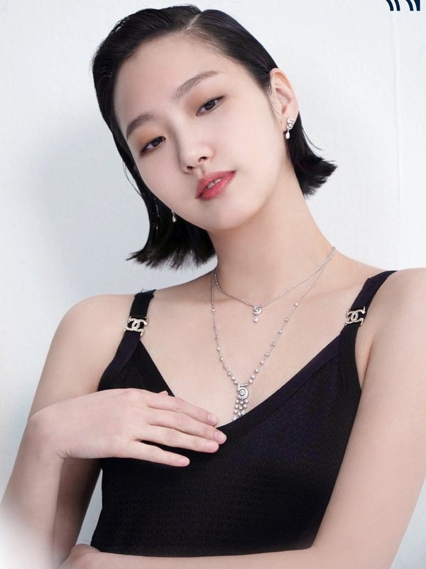 샤넬 N°5 레터 프링지 다이아몬드 목걸이 001-235728