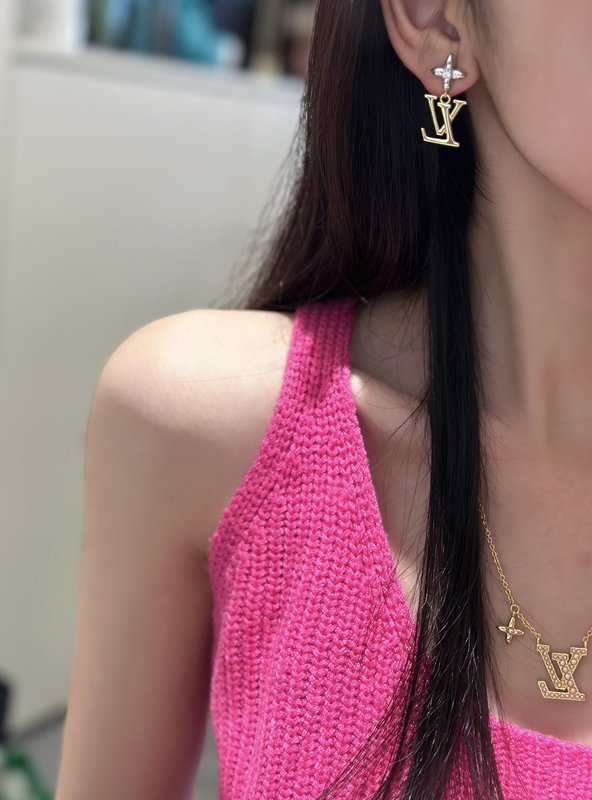루이 스타일 목걸이 귀걸이 세트 001-235776