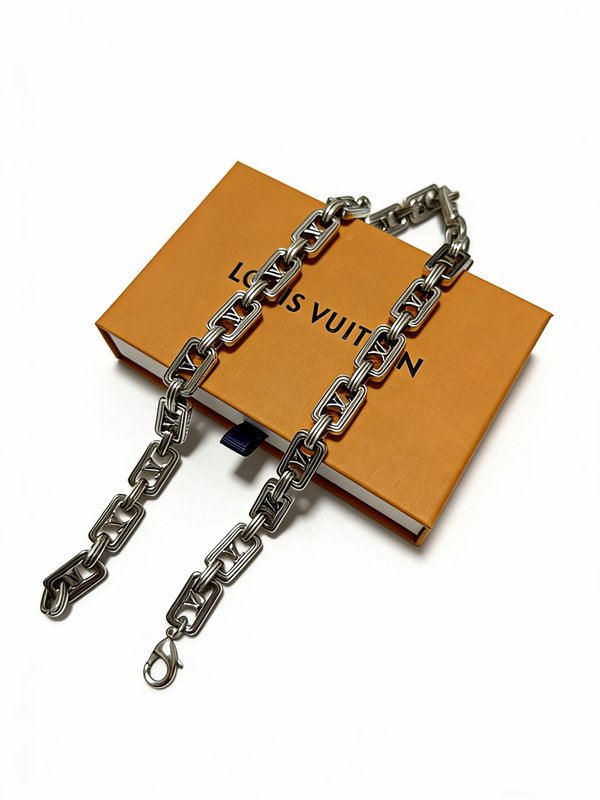 루이 빈티지 실버 마노 목걸이 커플 001-235788