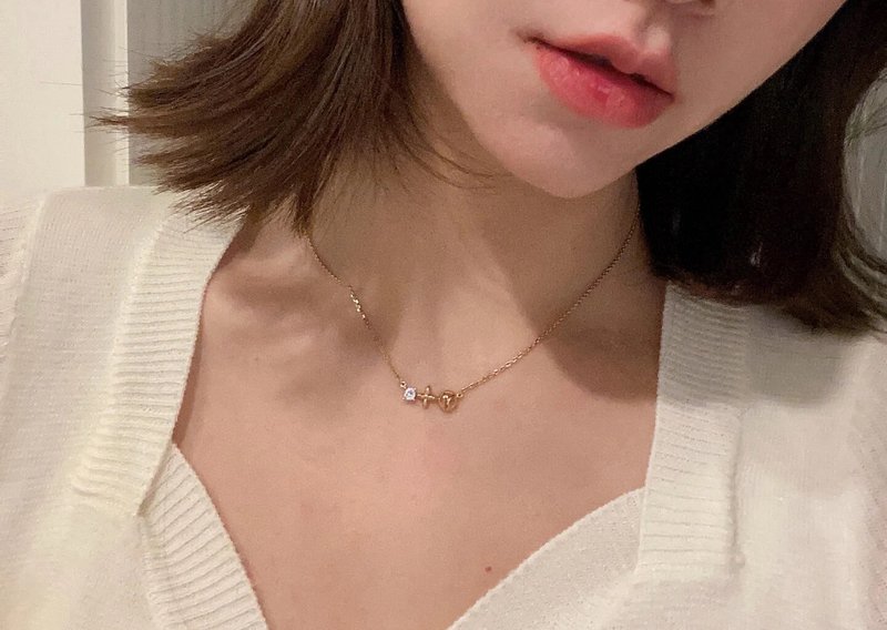 루이 이니셜 목걸이 클래식 001-235835