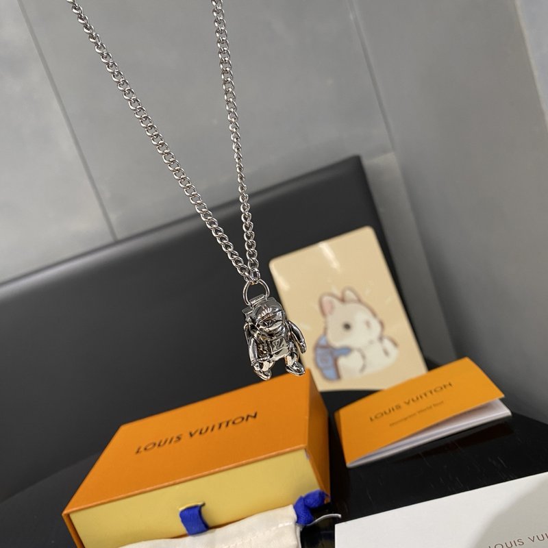 루이 우주비행사 메탈 펜던트 목걸이 001-235912