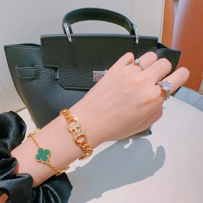에르메스 스타일 플래티넘 팔찌 001-236227