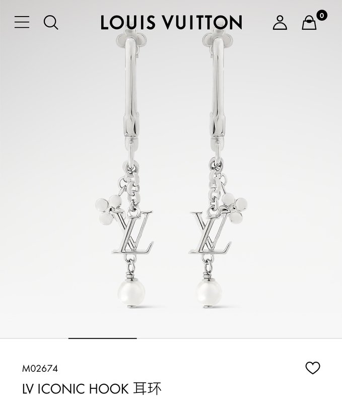 루이 클로버 진주 프릴 롱 이어링 001-236332