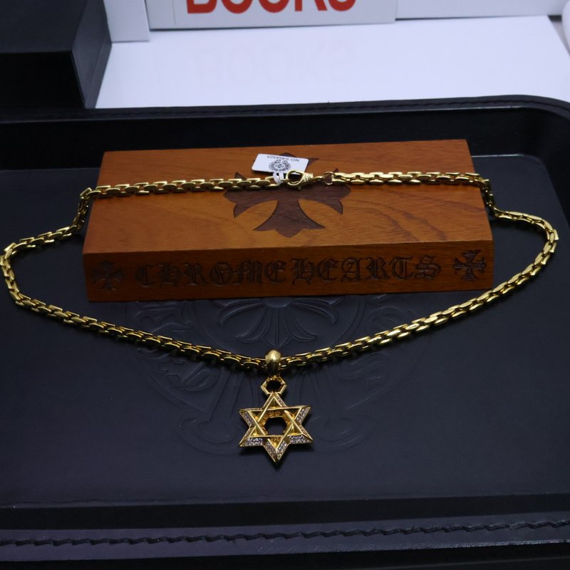 크롬하츠 빈티지 십자군 꽃 목걸이 001-243122