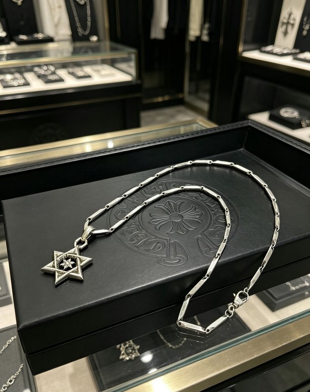 크롬하츠 빈티지 육각별 펜던트 목걸이 001-243268