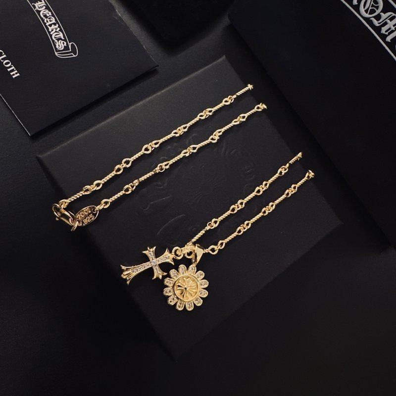 크롬하츠 빈티지 스컬 펜던트 목걸이 001-243361