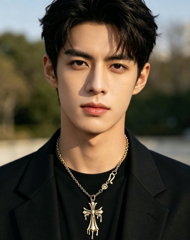 크롬하츠 용해 성검 십자가 펜던트 목걸이 001-243380
