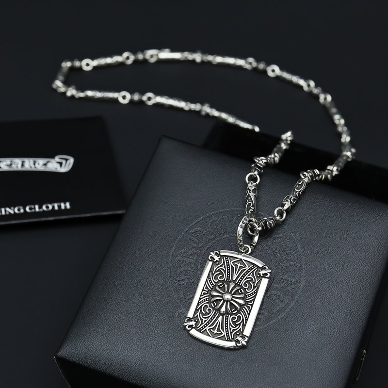 크롬하츠 빈티지 체인 크로스 목걸이 001-243407