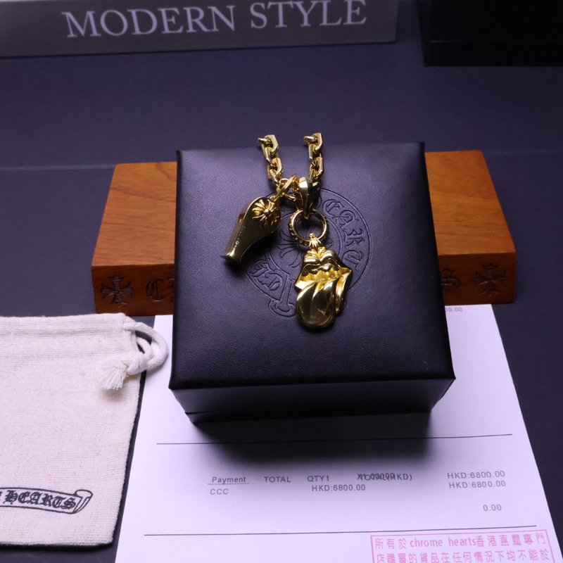 크롬하츠 빈티지 크로스 목걸이 001-243498