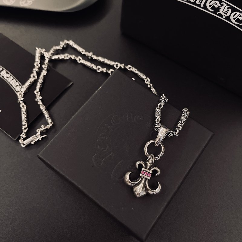 크롬하츠 스타일 빈티지 체인 목걸이 001-243552