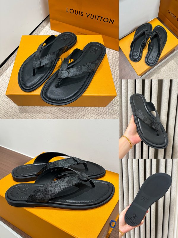 LV 남성 클래식 엠보슬리퍼 001-243715
