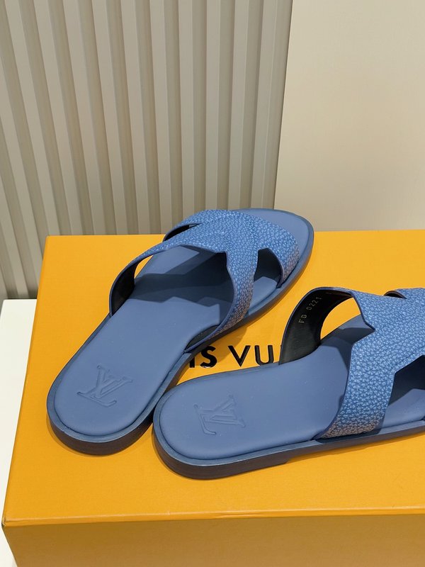 LV 오아시스 데님 가죽 남성 샌들 001-243856