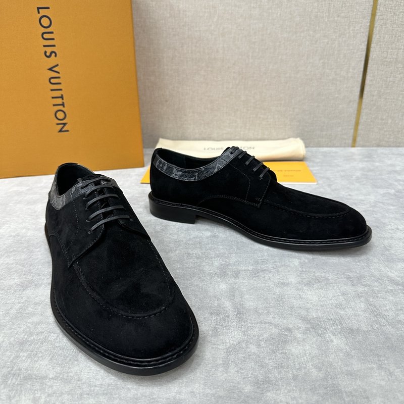 LV 남성 정장 구두 스웨이드 가죽 패치워크 001-243885