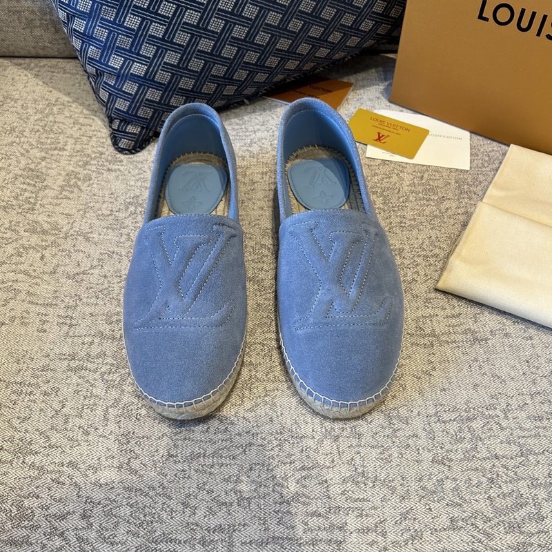LV 뉴버전 송아지 스웨이드 에스파드릴 001-243922