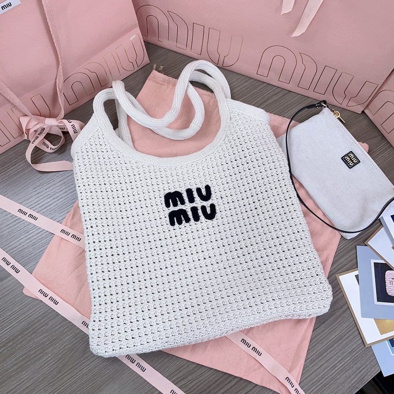 미우미우 니트 토트백 001-245958