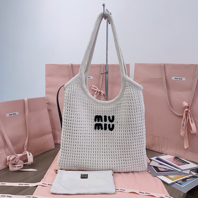 미우미우 니트 토트백 001-245958