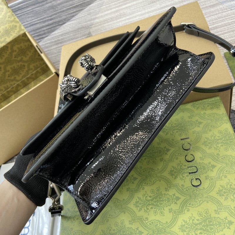 구찌 에나멜 가죽 핸드백 숄더백 001-246503