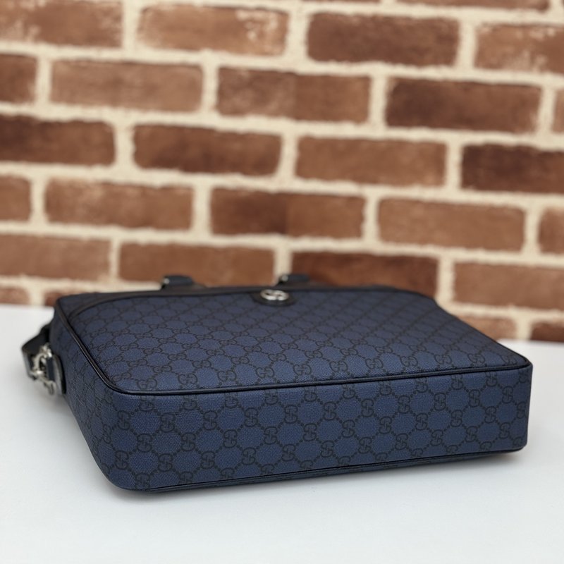 딥블루 PVC 소재 여성 핸드백 001-246836
