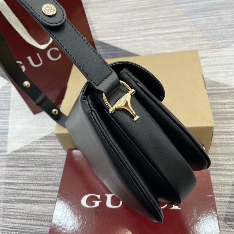 구찌 블랙 가죽 핸드백 숄더백 001-246984