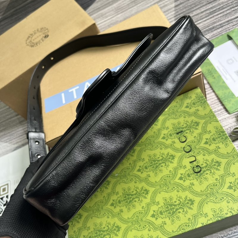 구찌 클래식 더블 G 로고 블랙 숄더 크로스백 001-247035