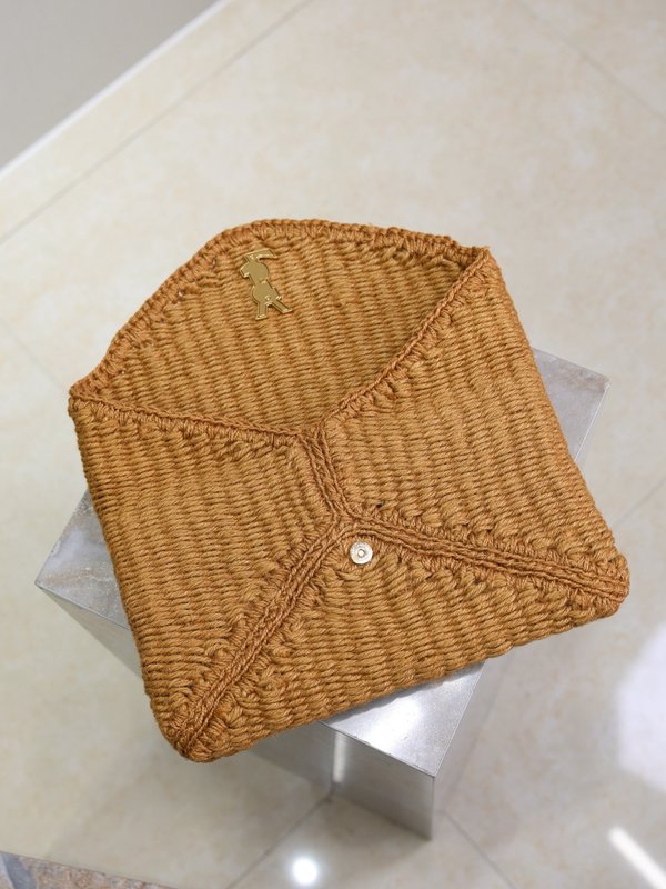 마끈 엮음 봉투형 클러치백 001-247615