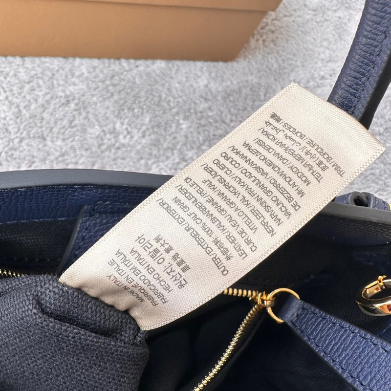 체크 패턴 가죽 토트백 001-247744