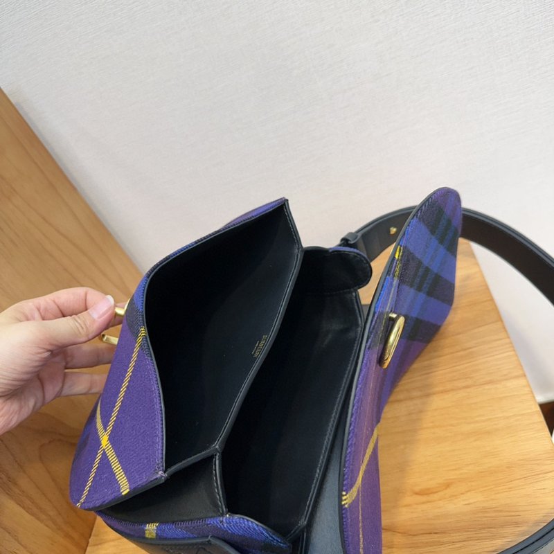 브리티시 체크 패턴 핸드백 숄더백 001-247802
