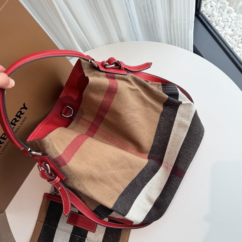 컬러블록 황마 캔버스 호보백 001-247900