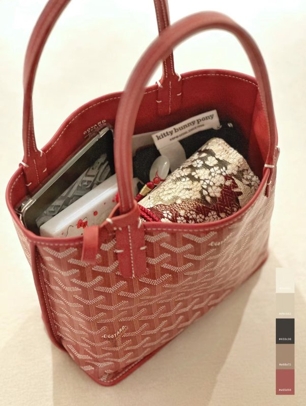 고야드 미니 토트백 리치 그레인 가죽 올드모노그램 001-248084