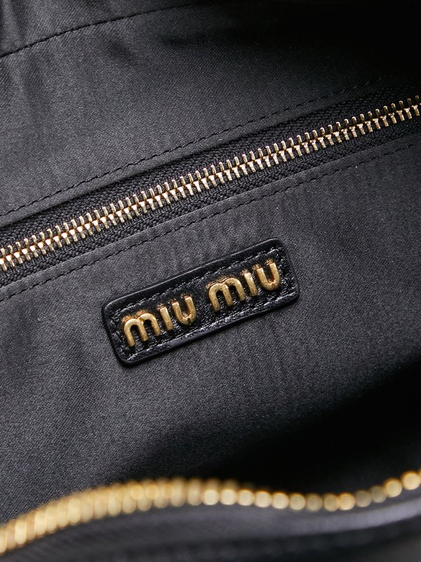 미우미우 블랙 볼링백 001-248397
