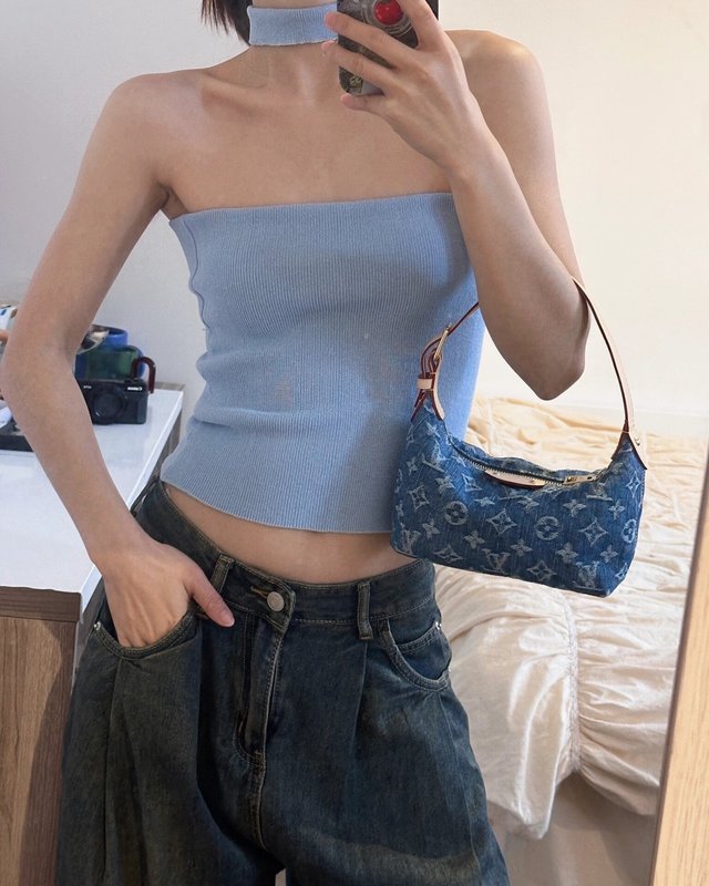 루이비통 데님 파피용 가방 001-248561
