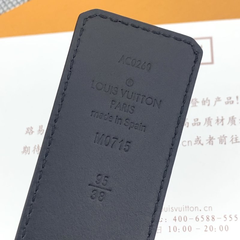 루이비통 양면 엠보스 가죽 벨트 001-248739