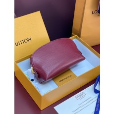 보라색 에피 레더 코스메틱 파우치 001-248743